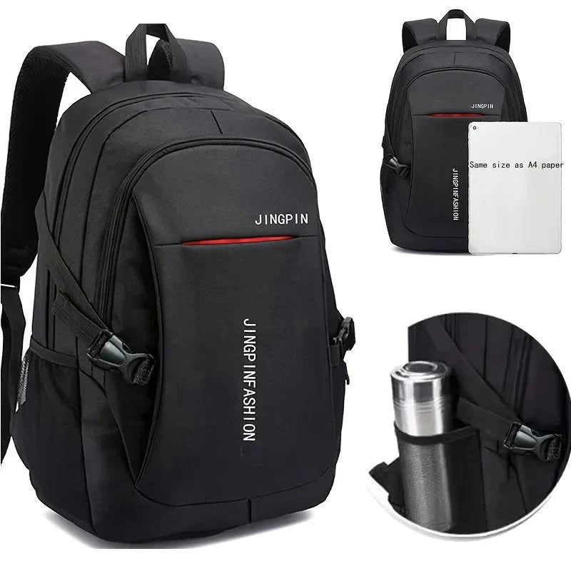 Mochila Masculina em Oxford Impermeável para Laptop e Viagem Estilo Casual e Escolar