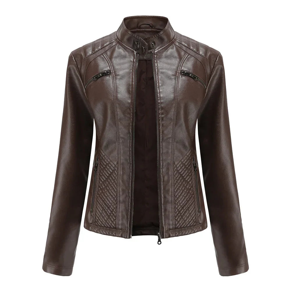 Jaqueta Feminina Casual com Zíper Estilo Streetwear - (Promoção de Inverno 2025)