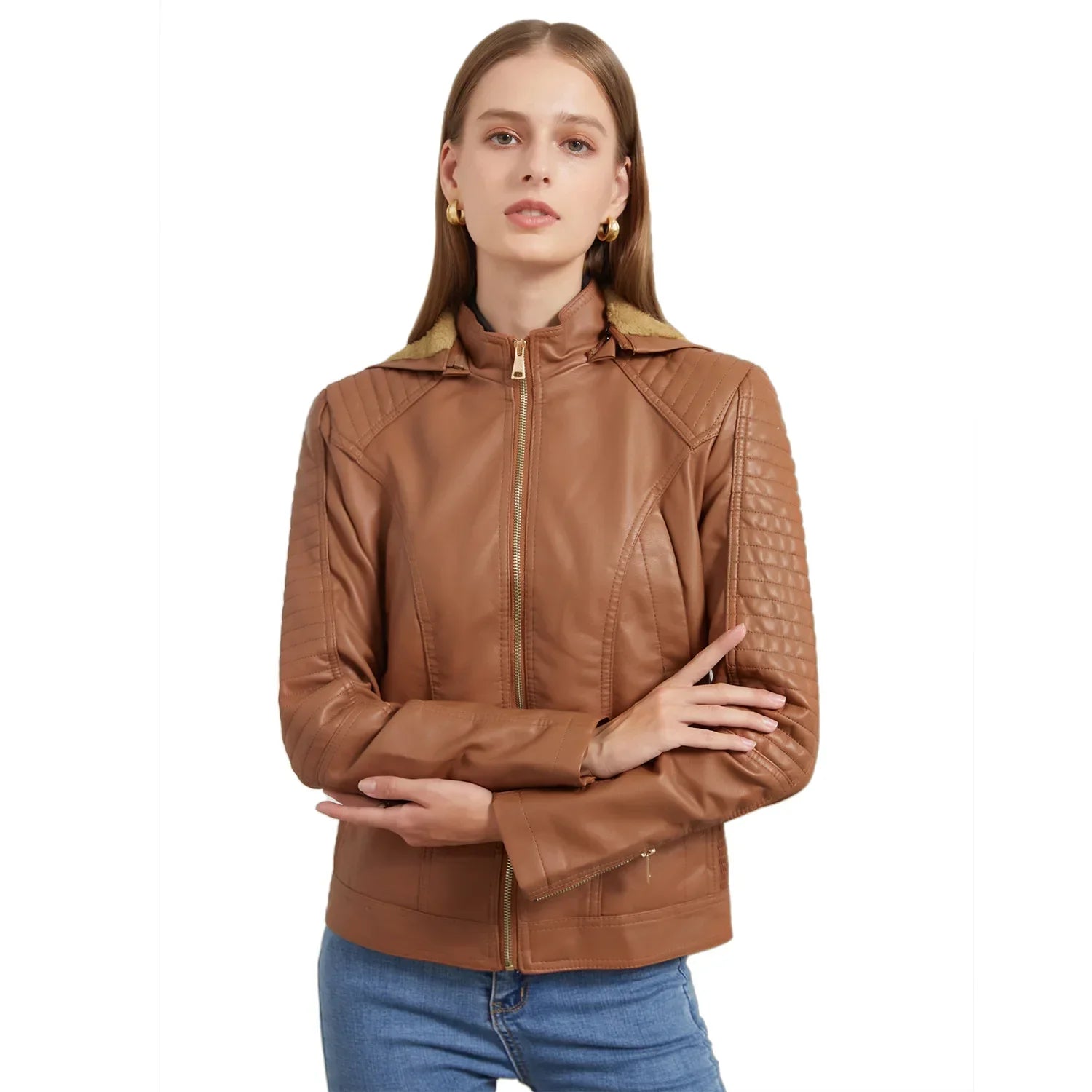 Jaqueta Feminina Oversized com Capuz de Inverno - (Promoção de Inverno 2025)