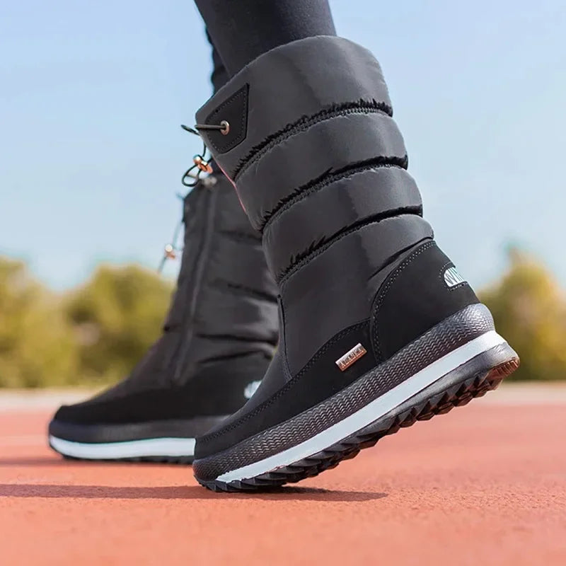 Bota Feminina Para Inverno Meio-Cano Impermeável (Promoção de Inverno 2025)