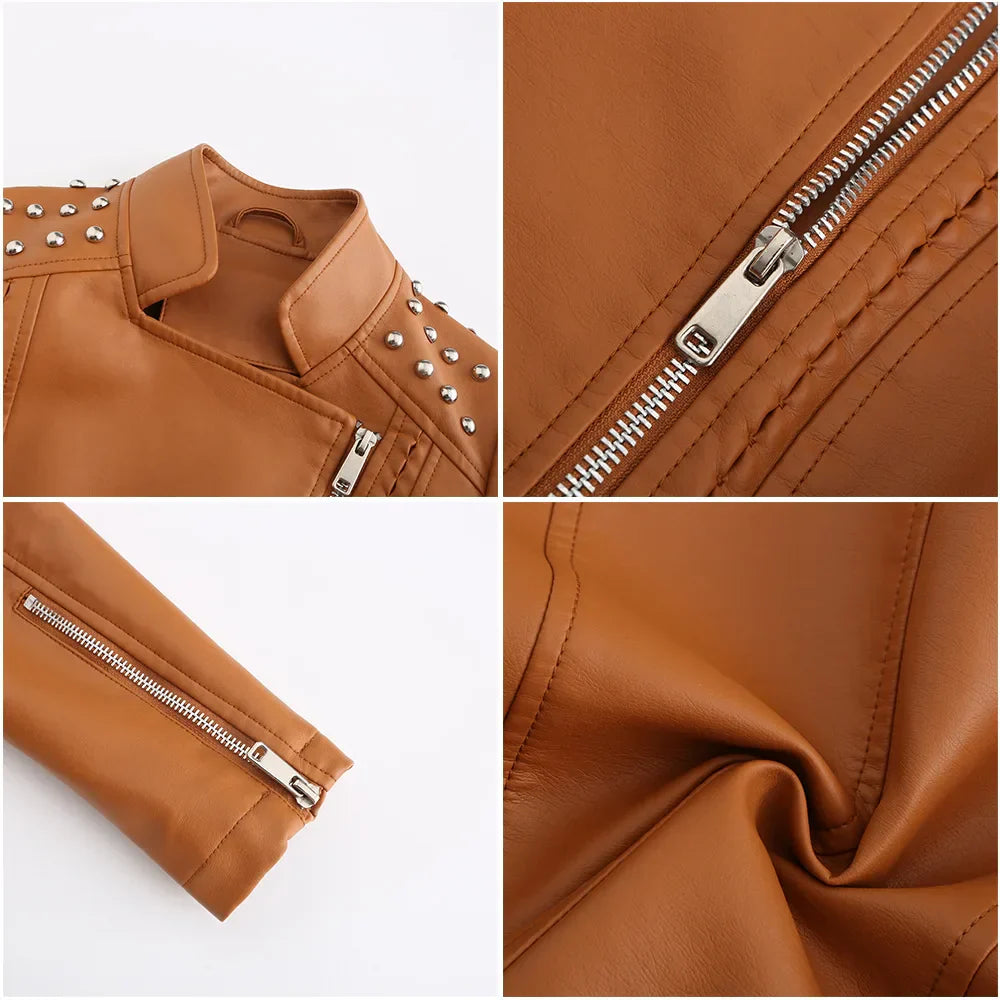 Jaqueta Feminina Fashion Style Estilo Biker com Zíper - (Promoção de Inverno 2025)