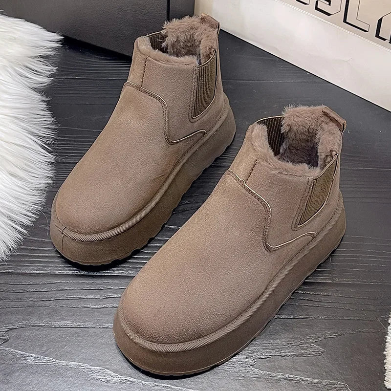 Bota Feminina Para Inverno Impermeável Antiderrapante com Forro (Promoção de Inverno 2025)