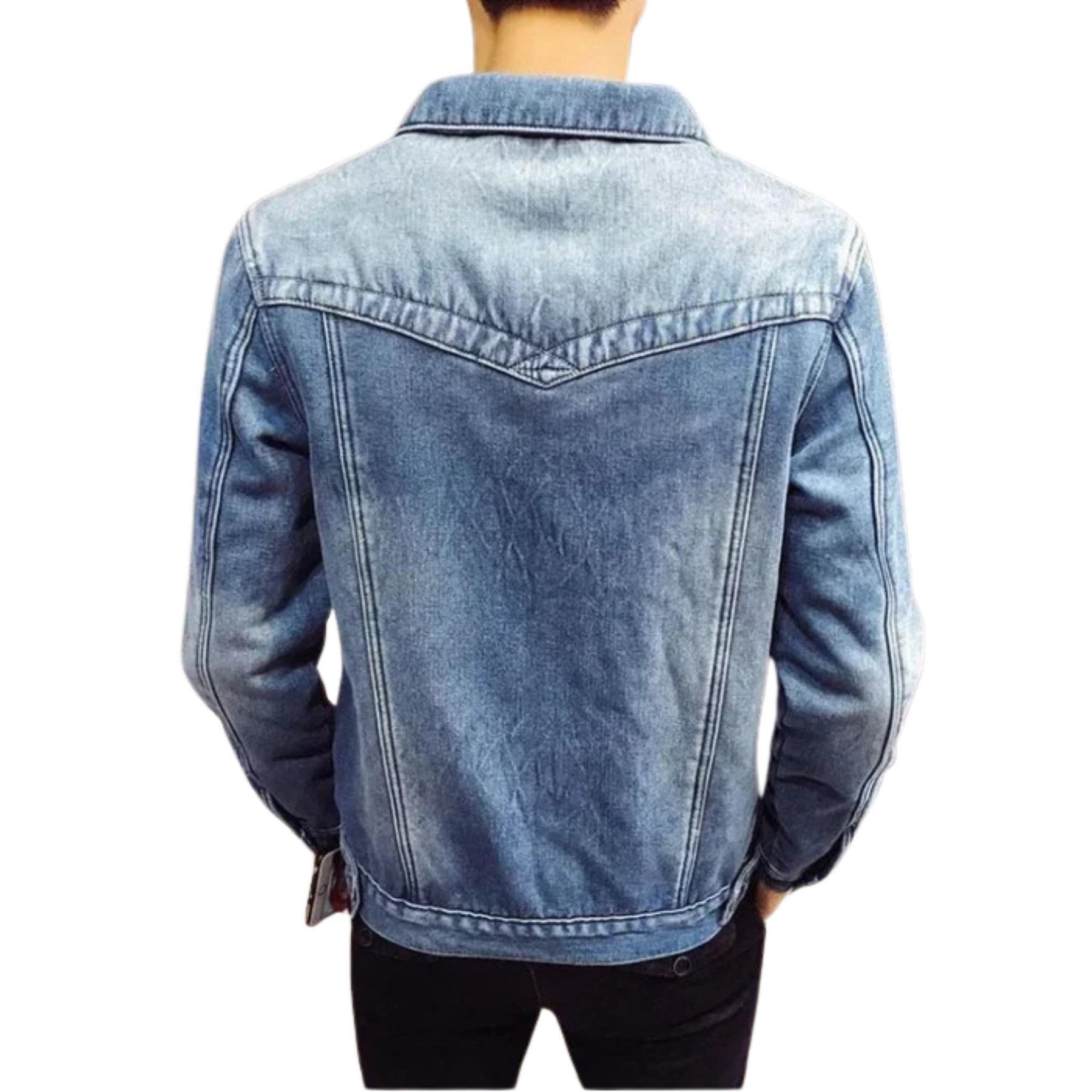 Jaqueta Jeans Masculina Peludo Style - (PROMOÇÃO DE INVERNO 2025)