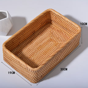 Conjunto de Cesto de pães Rattan Cabana Real