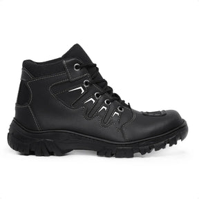 Bota Coturno Masculino Motociclista Militar Cano Médio Tático - (Promoção de Inverno 2025)