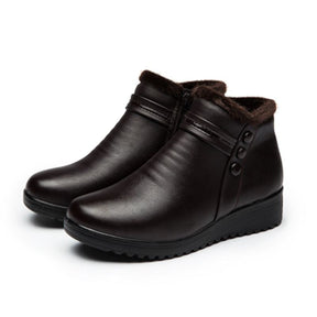 Bota Couro de Inverno Peluciado - Hellena - (Promoção de Inverno 2025)