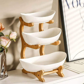 Cesta de Mesa e Decoração em Bambu Cabana Real