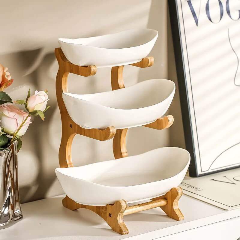 Cesta de Mesa e Decoração em Bambu Cabana Real