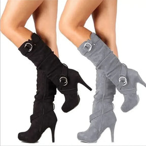 Bota Feminina Cano Alto Salto Fino (Promoção de Inverno 2025)