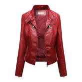 Jaqueta Feminina Slim com Gola Alta Estilo Biker - (Promoção de Inverno 2025)