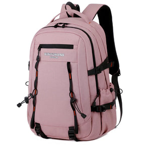 Mochila Unissex Fashion de Grande Capacidade com Compartimento Para Notebook