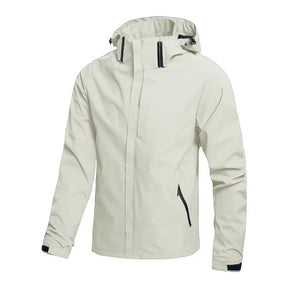 Jaqueta Masculina Impermeável Leve com Capuz para Trilhas e Escaladas - (Promoção de Inverno 2025)