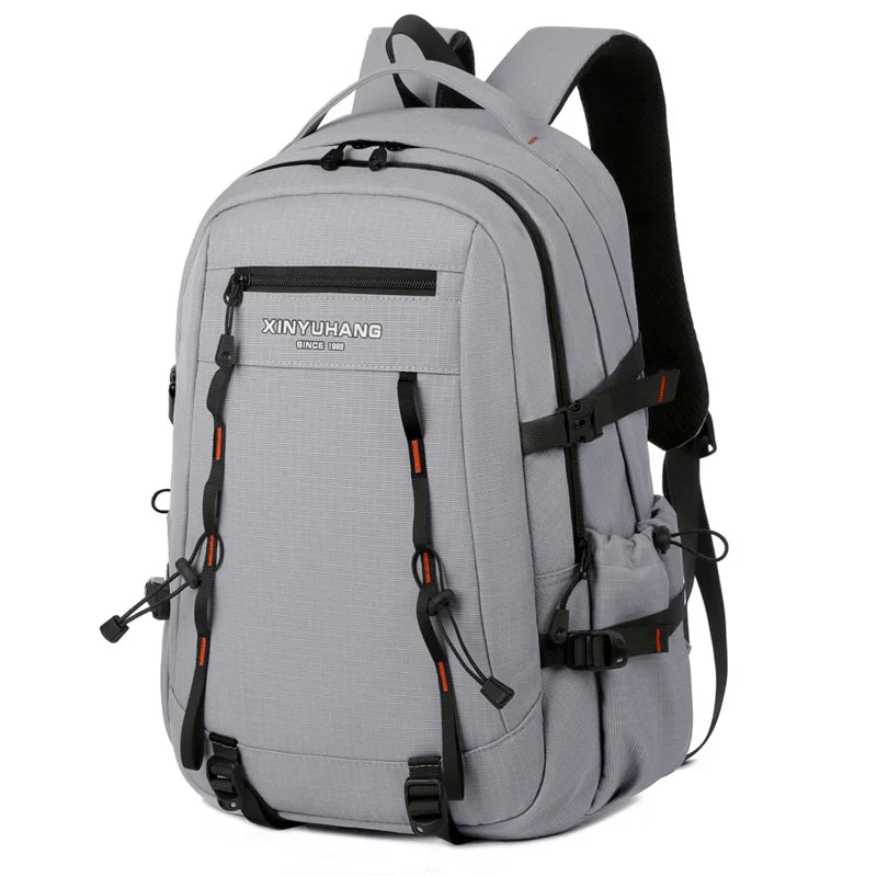 Mochila Unissex Fashion de Grande Capacidade com Compartimento Para Notebook