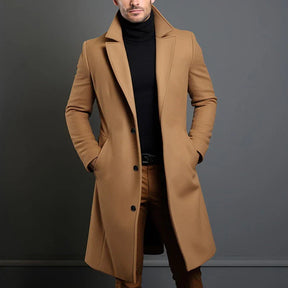 Jaqueta Longa Masculina de Inverno Lã Premium - (Promoção de Inverno 2025