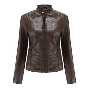 Jaqueta Feminina Estilo Biker com Zíper Luxy - (Promoção de Inverno 2025)
