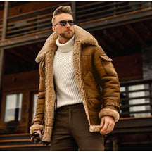 Casaco Masculino de Inverno Forrado com Lã