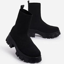 Bota Feminina com Plataforma Cano Curto (Promoção de Inverno 2025)