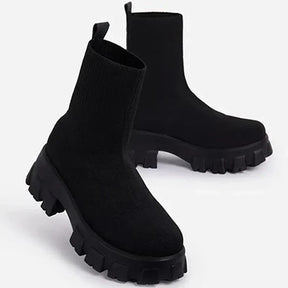 Bota Feminina com Plataforma Cano Curto (Promoção de Inverno 2025)