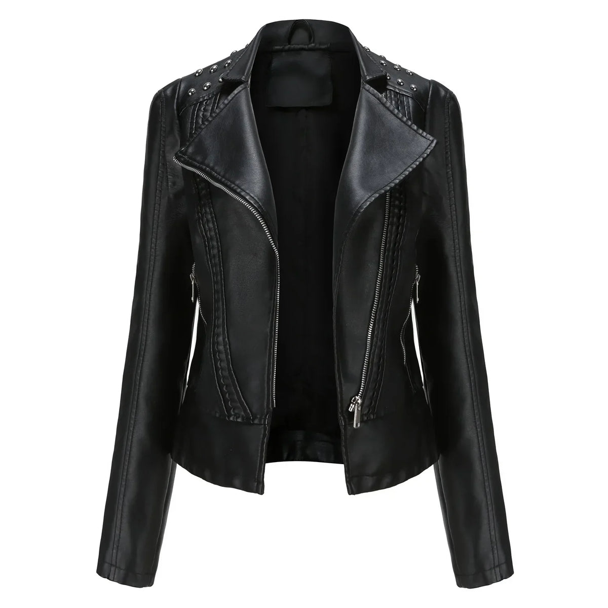 Jaqueta Feminina Fashion Style Estilo Biker com Zíper - (Promoção de Inverno 2025)