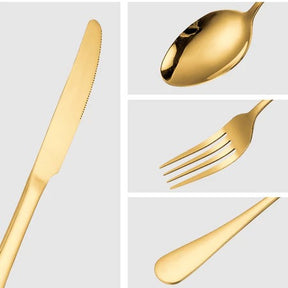 Faqueiro Golden em Aço Inox Cabana Real