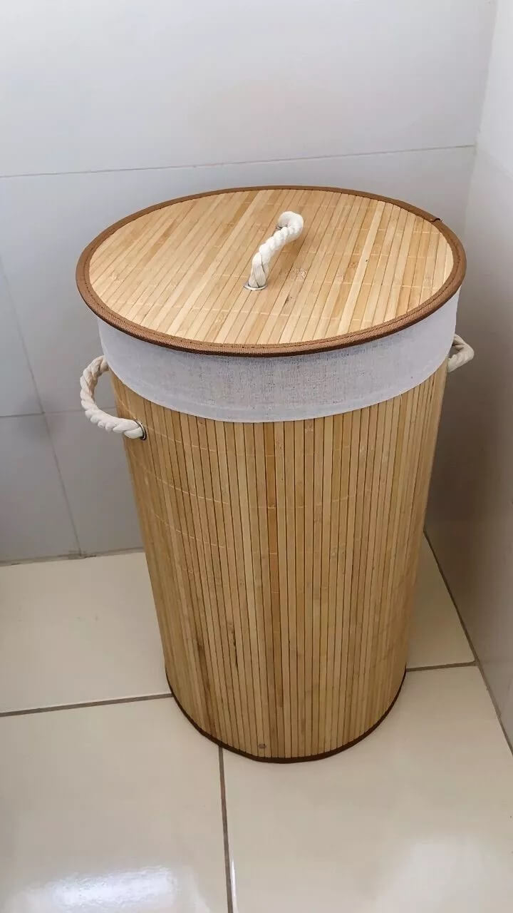Cesto de Roupas em Bambu Cabana Real