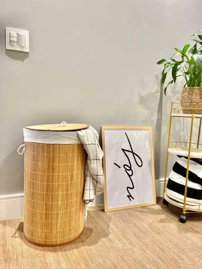 Cesto de Roupas em Bambu Cabana Real