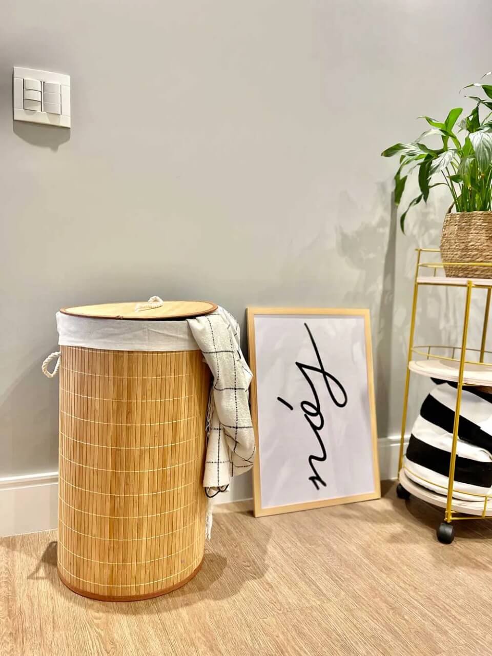 Cesto de Roupas em Bambu Cabana Real