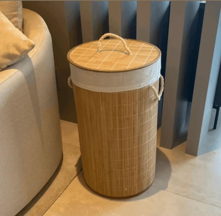 Cesto de Roupas em Bambu Cabana Real