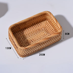 Conjunto de Cesto de pães Rattan Cabana Real