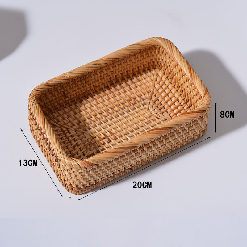 Conjunto de Cesto de pães Rattan Cabana Real