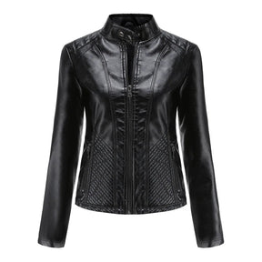Jaqueta Feminina Estilo Biker com Zíper Luxy - (Promoção de Inverno 2025)