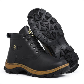 Bota Coturno Masculina com Design Robusto Estilo Sofisticado - (Promoção de Inverno 2025)