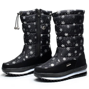 Bota Feminina Para Inverno Meio-Cano Impermeável (Promoção de Inverno 2025)