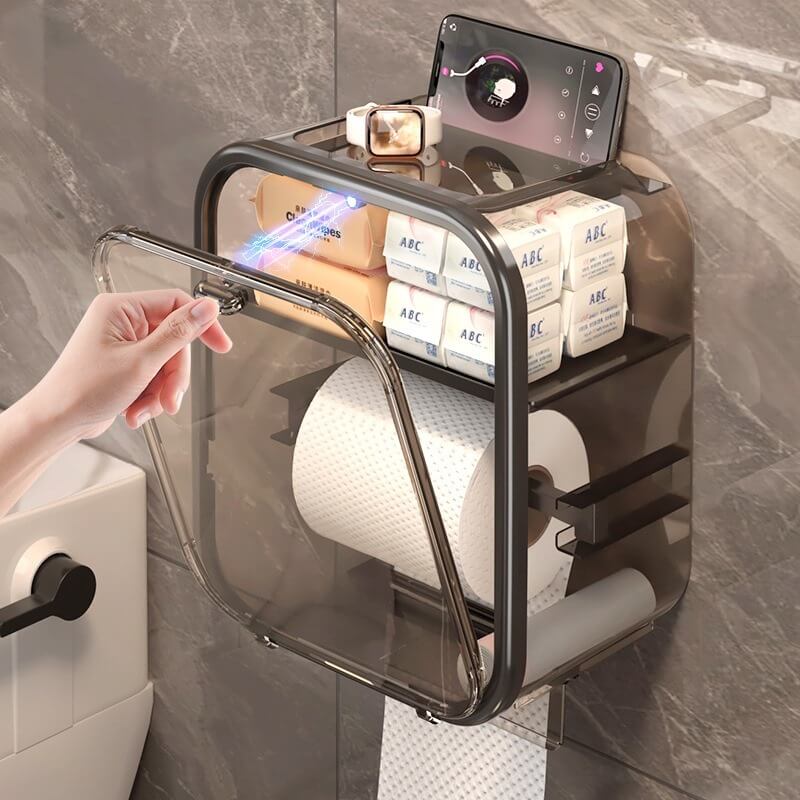 Porta Papel Higiênico Transparente Cabana Real