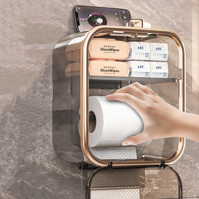 Porta Papel Higiênico Transparente Cabana Real