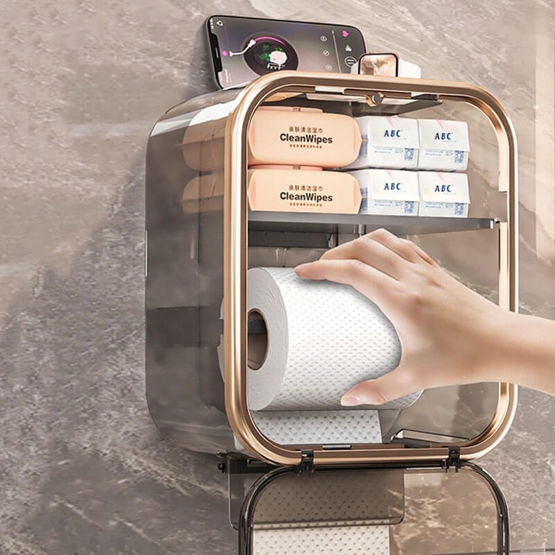 Porta Papel Higiênico Transparente Cabana Real