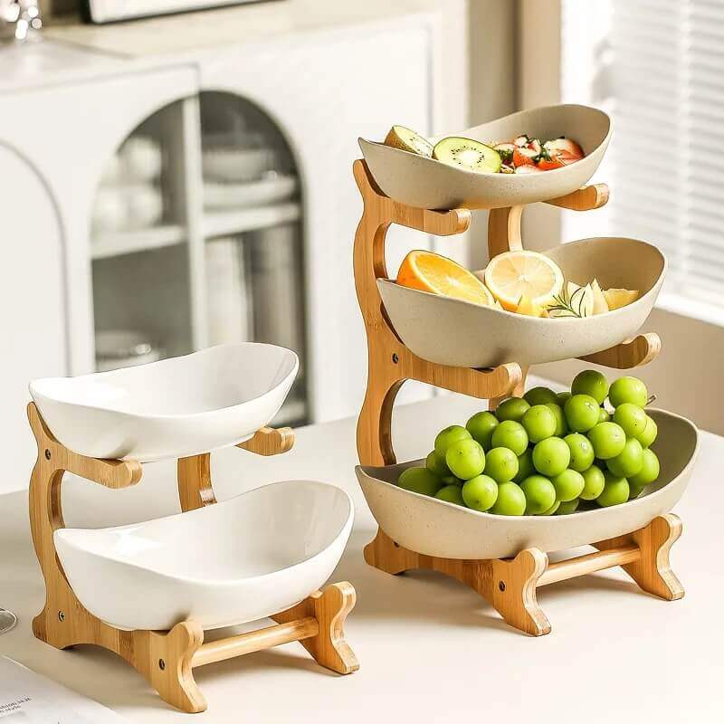 Cesta de Mesa e Decoração em Bambu Cabana Real