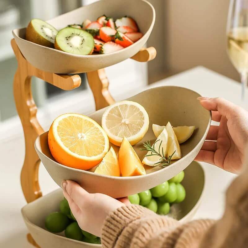 Cesta de Mesa e Decoração em Bambu Cabana Real