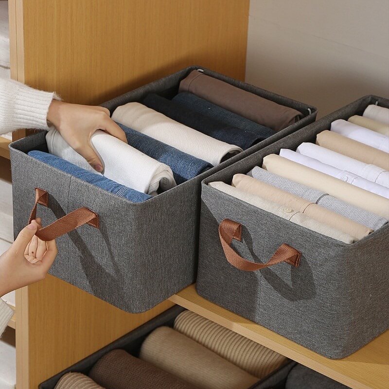Kit Box Dobravel para Roupas Cabana Real