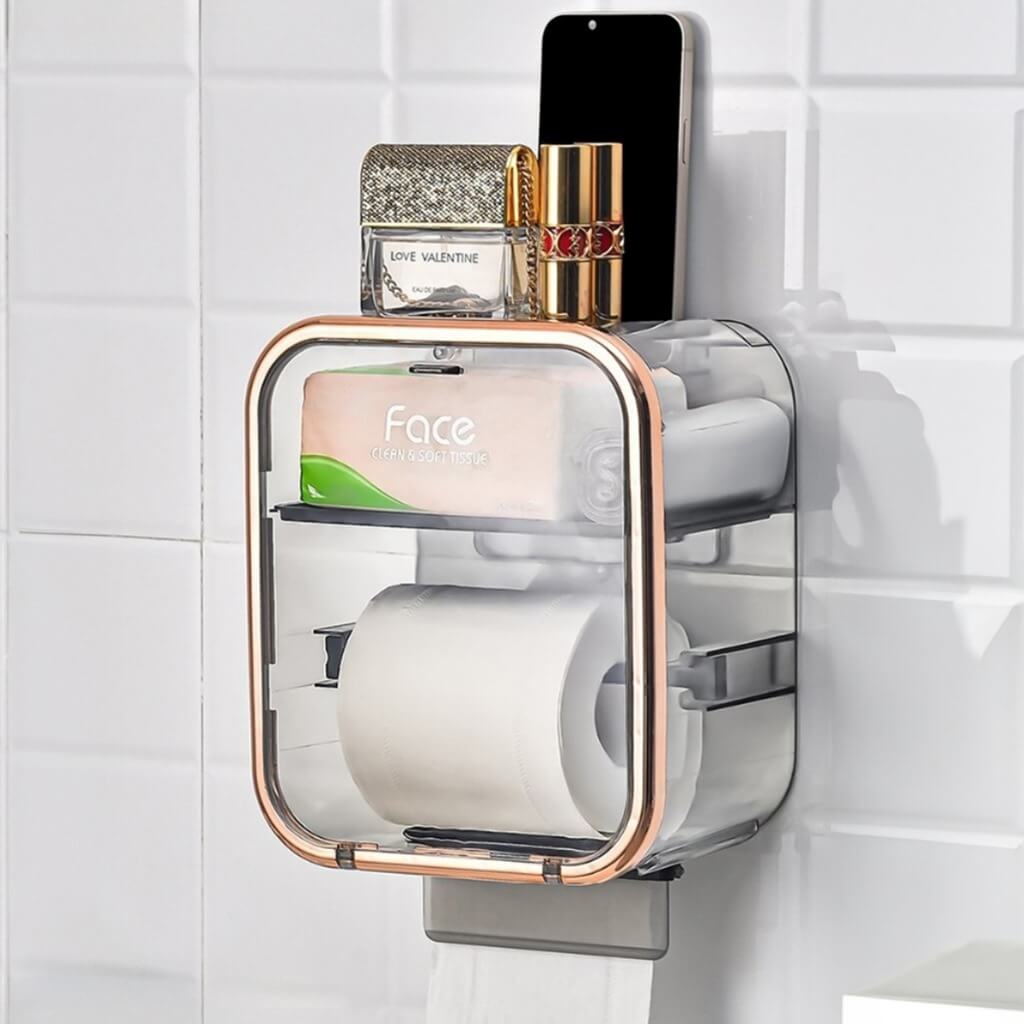 Porta Papel Higiênico Transparente Cabana Real
