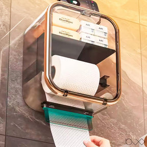 Porta Papel Higiênico Transparente Cabana Real